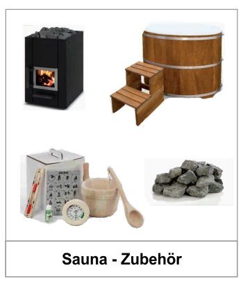 Sauna + Zubehör