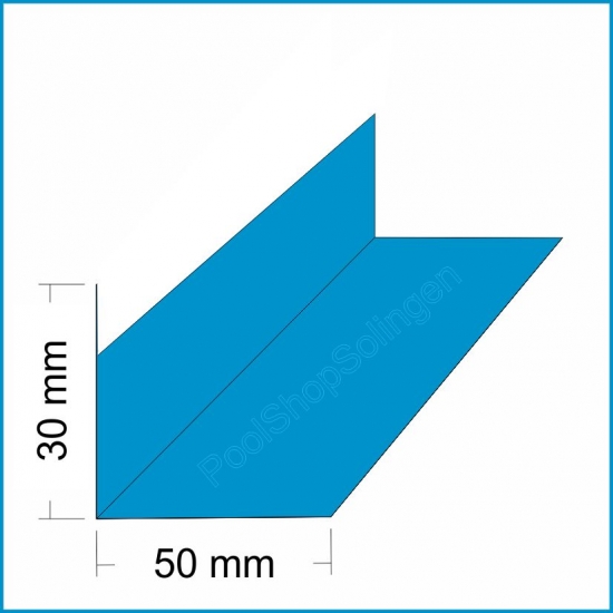 Folienblech Winkel 90° Beschichtung: Innen 30 x 50 x 2000 mm pro Meter 6,00 €