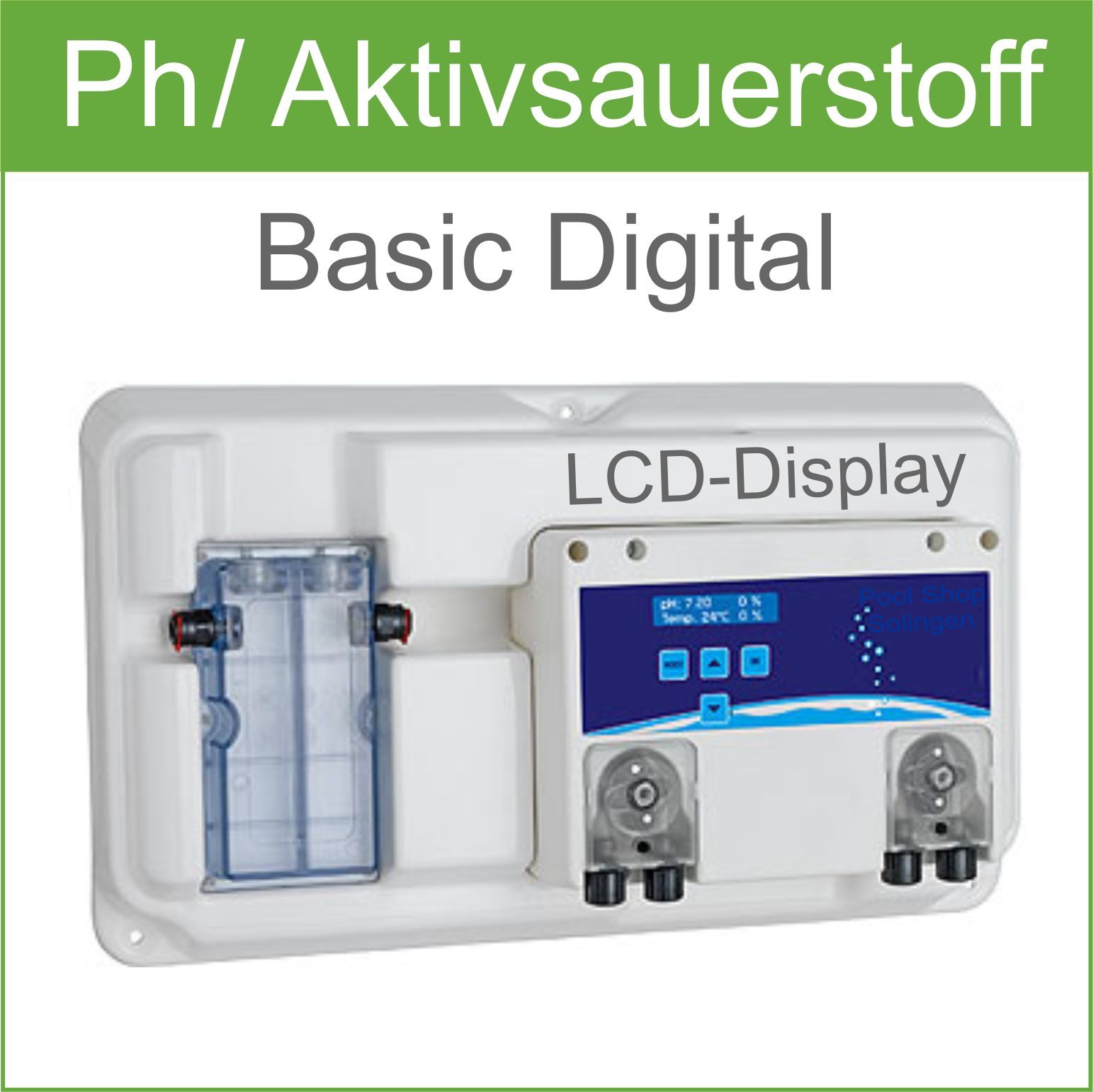 oxygen aktivsauerstoff dosieranlage mit ph wert regulierung pool shop solingen