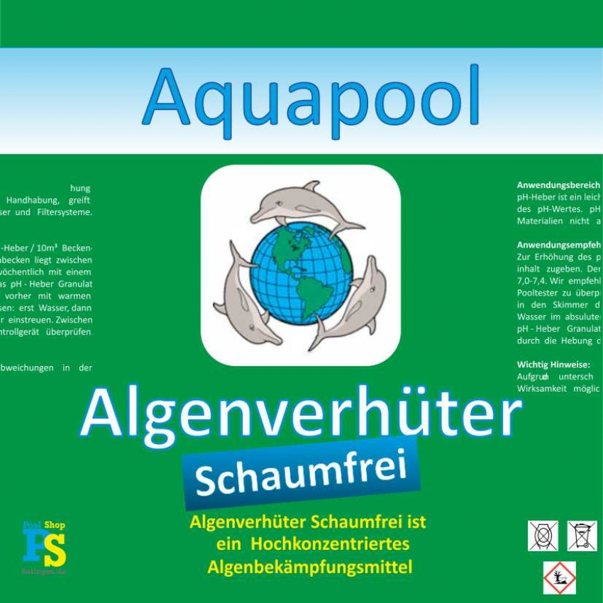 Algenverhüter Schaumfrei ist ein Hochkonzentriertes schaumfreies Algenbekämpfungsmittel