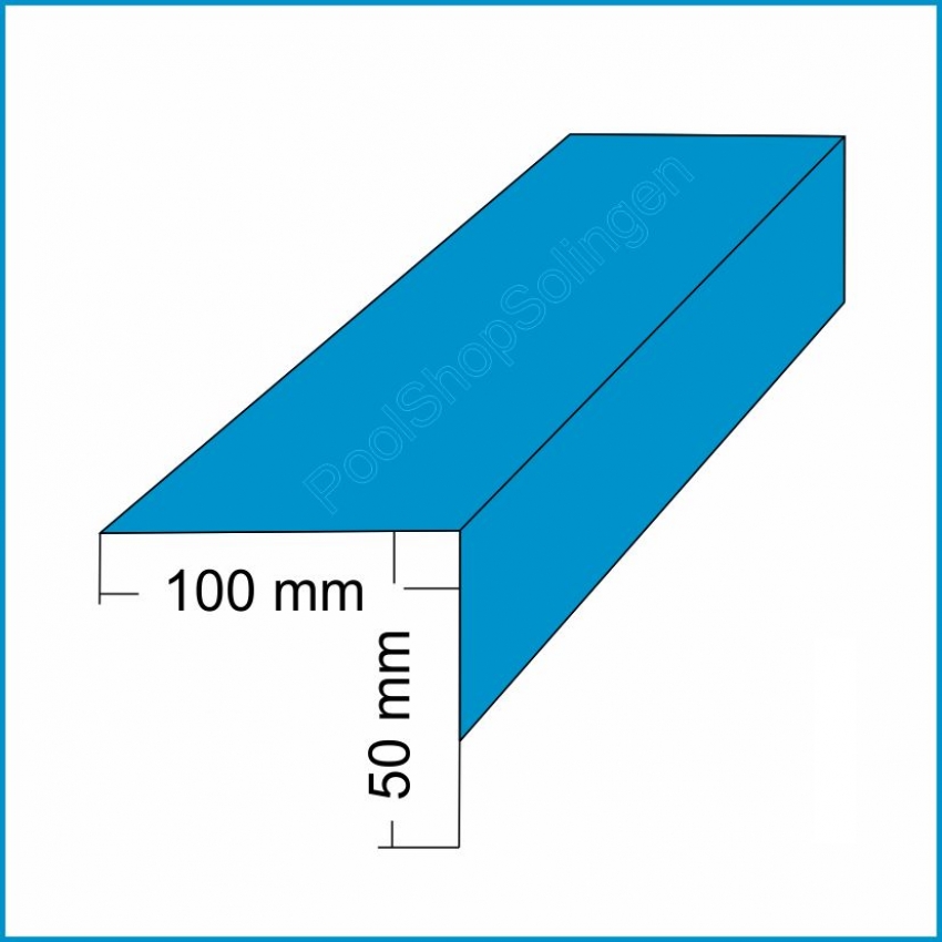 Folienblech Winkel 90° Beschichtung: Innen 100 x 50 x 2000 mm pro Meter 9,75 €