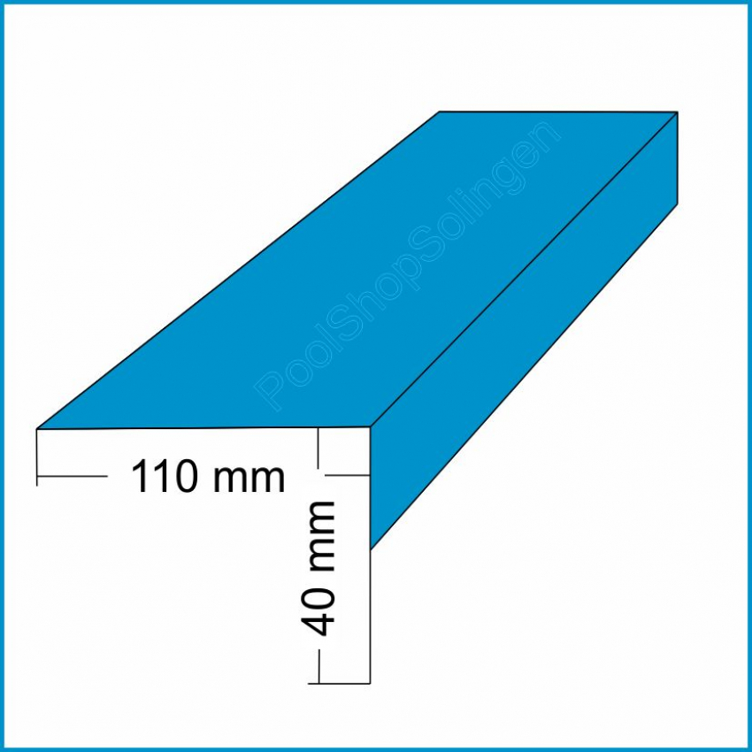 Folienblechwinkel 90° außen 110 x 40 x 2000 mm pro Meter 10,75 €